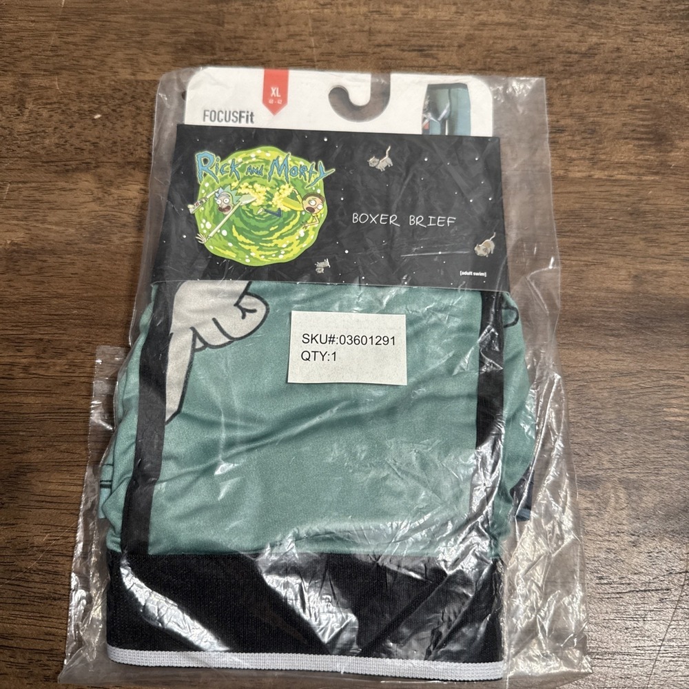 New PSD Underwear Men's Rick‎ And Morty  Boxer Brief NWT XL 40-42 Focus Fit